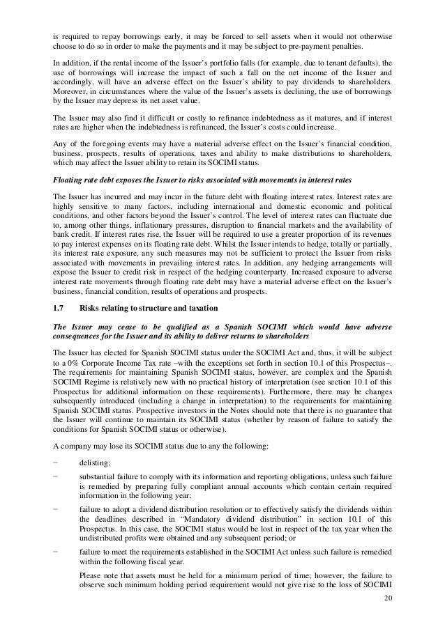 Prospectus Bond Issue