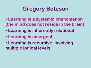Bateson Model What is learning? | PPT