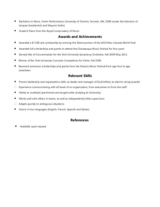 sarah performing resume 2015 no address