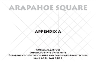 Arapahoe Square Homeless Shelter Proposal