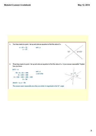 Module 6 Lesson 4.notebook
3
May 12, 2014
 