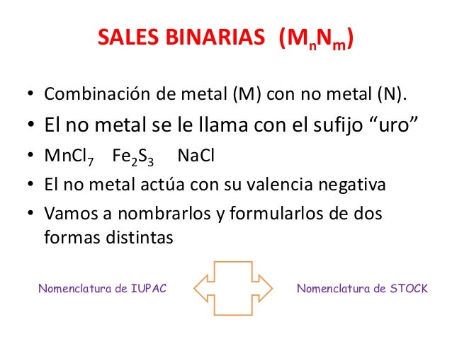 8 formulacion sales binarias