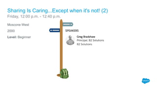 Moscone West
2000
Level: Beginner
Sharing Is Caring...Except when it's not! (2)
Friday, 12:00 p.m. - 12:40 p.m.
 