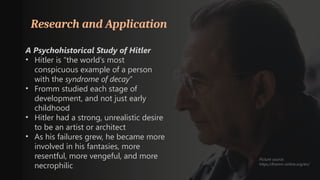 Psychopathogram Hitler chapter 8 Humanistic analyse, psycho theory | PPTX