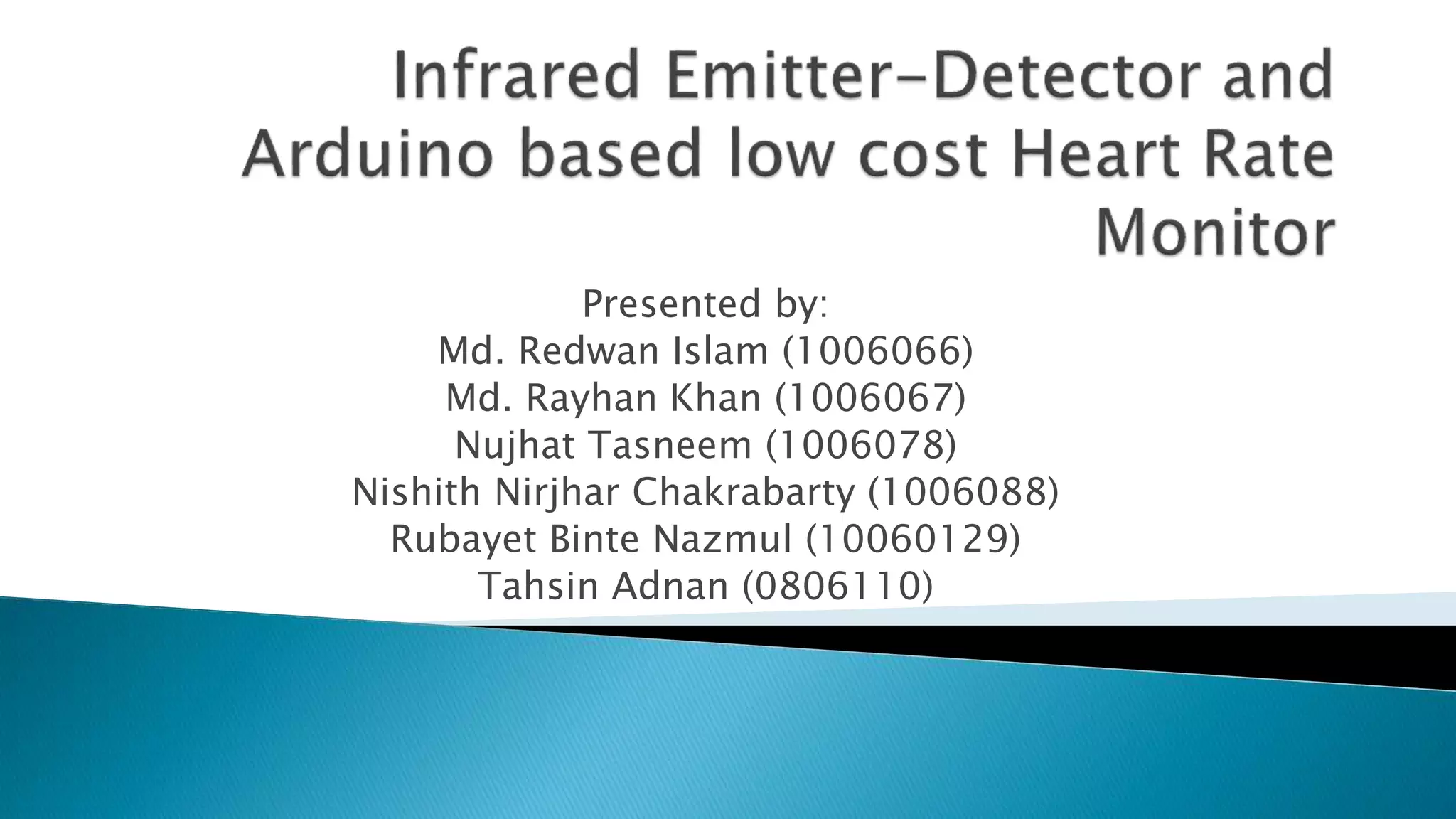 Presented by:
Md. Redwan Islam (1006066)
Md. Rayhan Khan (1006067)
Nujhat Tasneem (1006078)
Nishith Nirjhar Chakrabarty (1006088)
Rubayet Binte Nazmul (10060129)
Tahsin Adnan (0806110)
 