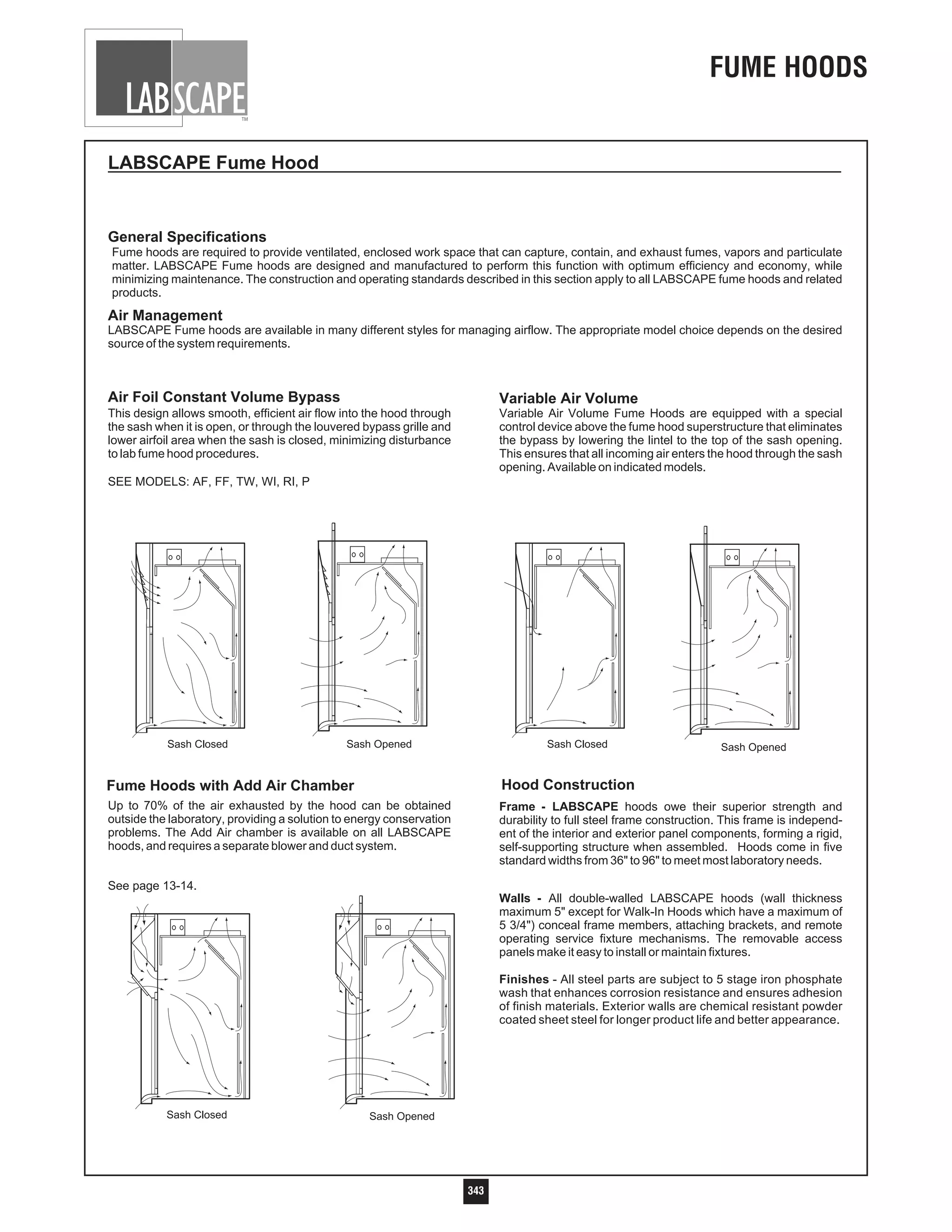 Labscape Fume Hood Catalog PDF