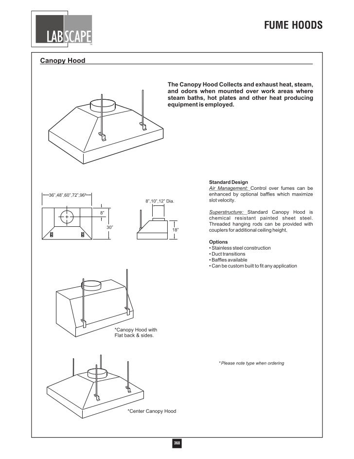 Labscape Fume Hood Catalog