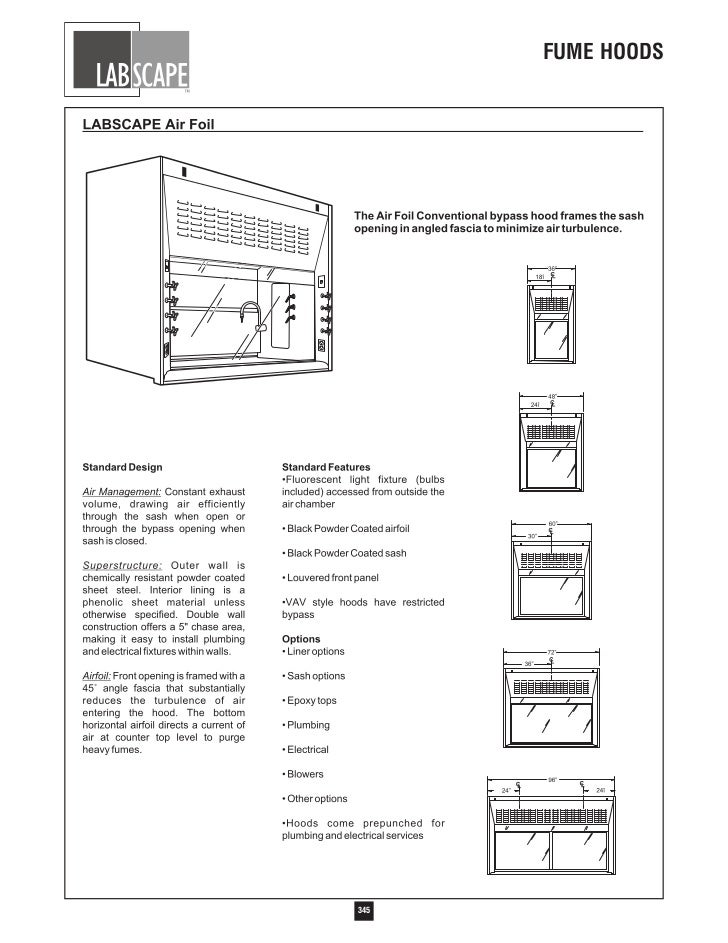 Labscape Fume Hood Catalog