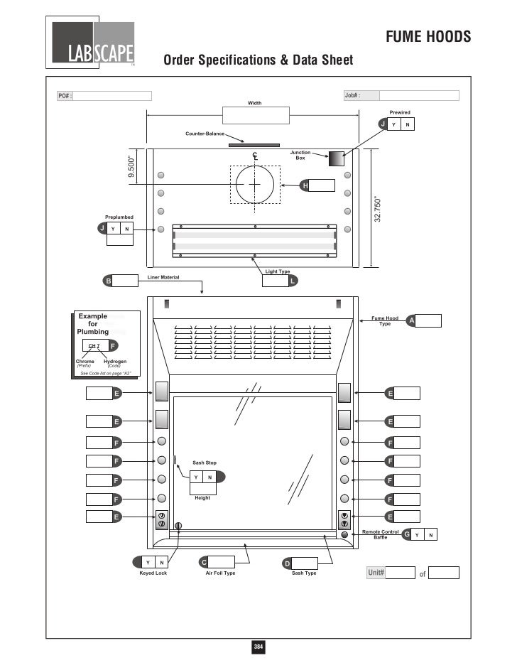 Labscape Fume Hood Catalog
