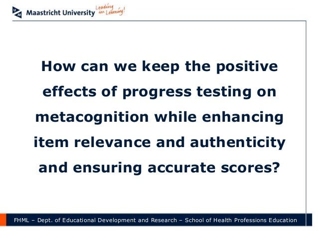progress testing
