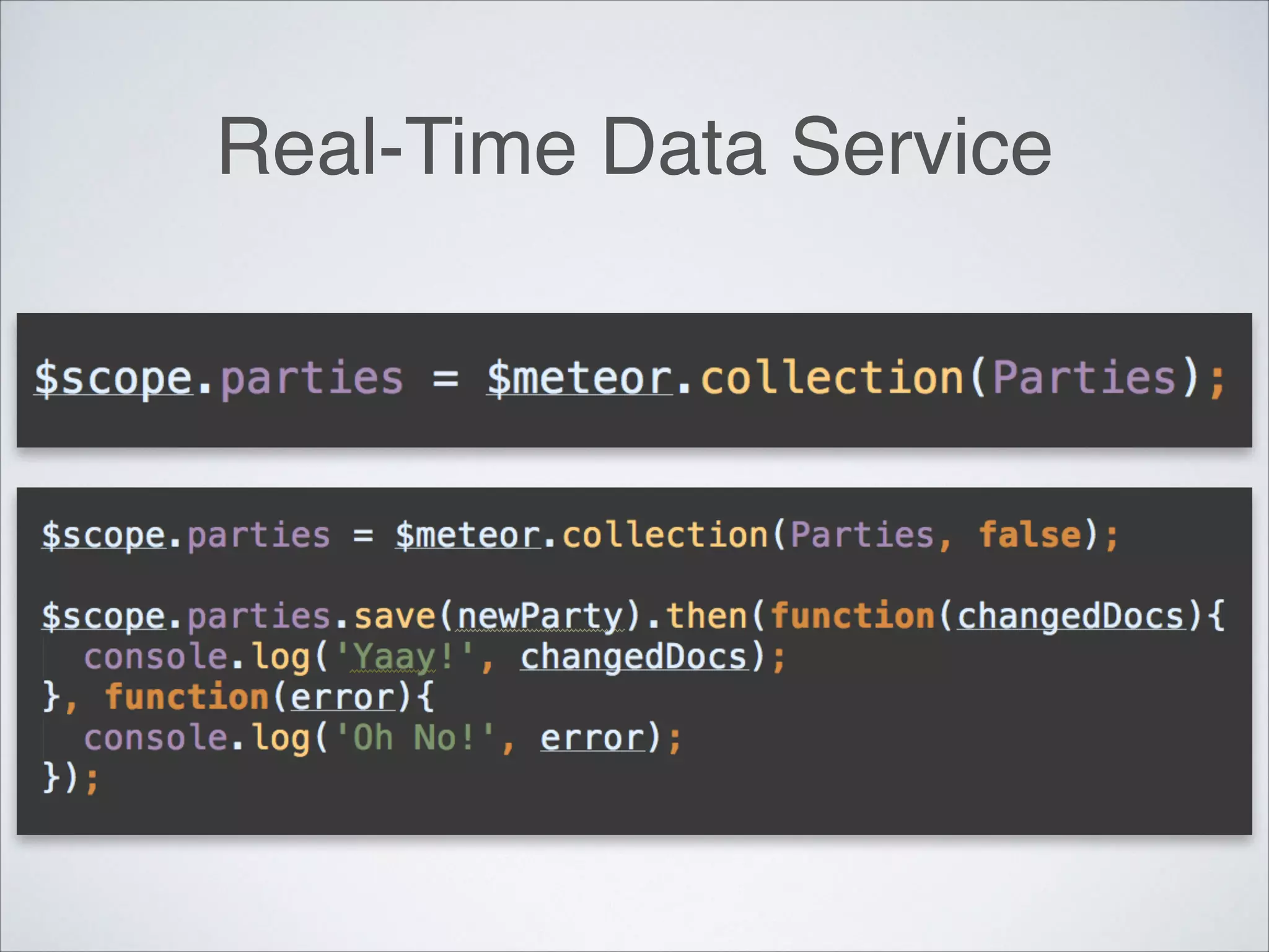 Real-Time Data Service