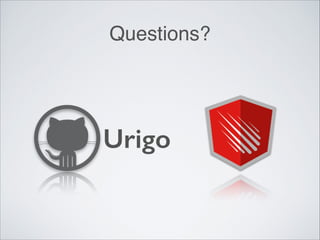 Questions?
!
!
!
!
Urigo
 