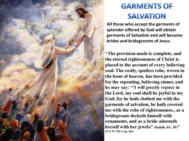 8 garments of splendor