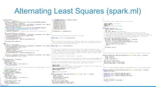 Alternating Least Squares (spark.ml)
 