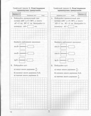Геометрія 8 клас Комплексний зошит Роганін