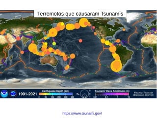 Terremotos que causaram Tsunamis
https://www.tsunami.gov/
 