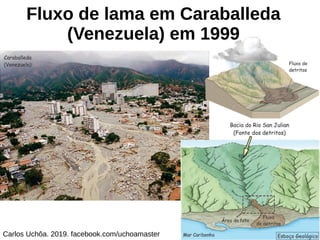 Fluxo de lama em Caraballeda
(Venezuela) em 1999
Carlos Uchôa. 2019. facebook.com/uchoamaster
 
