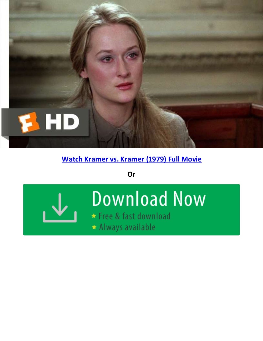 Kramer vs. Kramer (1979) | Watch Bootleg Movies Trailers Online Free