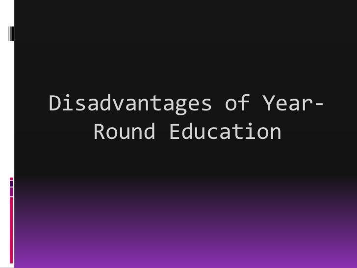 Education YearRound vs. Seasonal