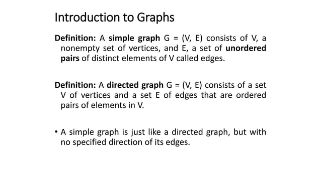 Graphs (Models & Terminology) | PPTX