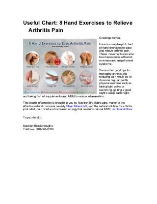 8 Great Hand Exercises To Relieve Arthritis Pain 8 Great Hand Exercises To Relieve Arthritis Pain