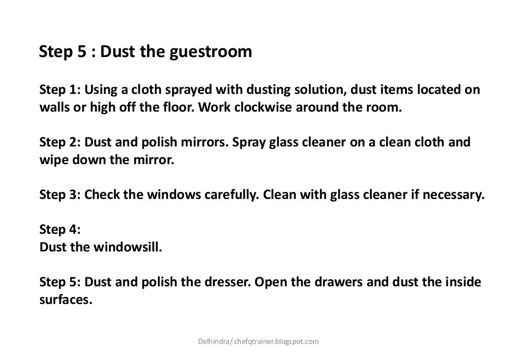 How to Clean Guest Room