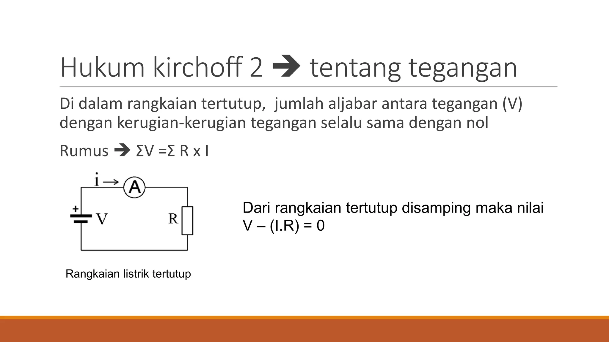 8 hukum kirchoff plus contoh soal | PPTX