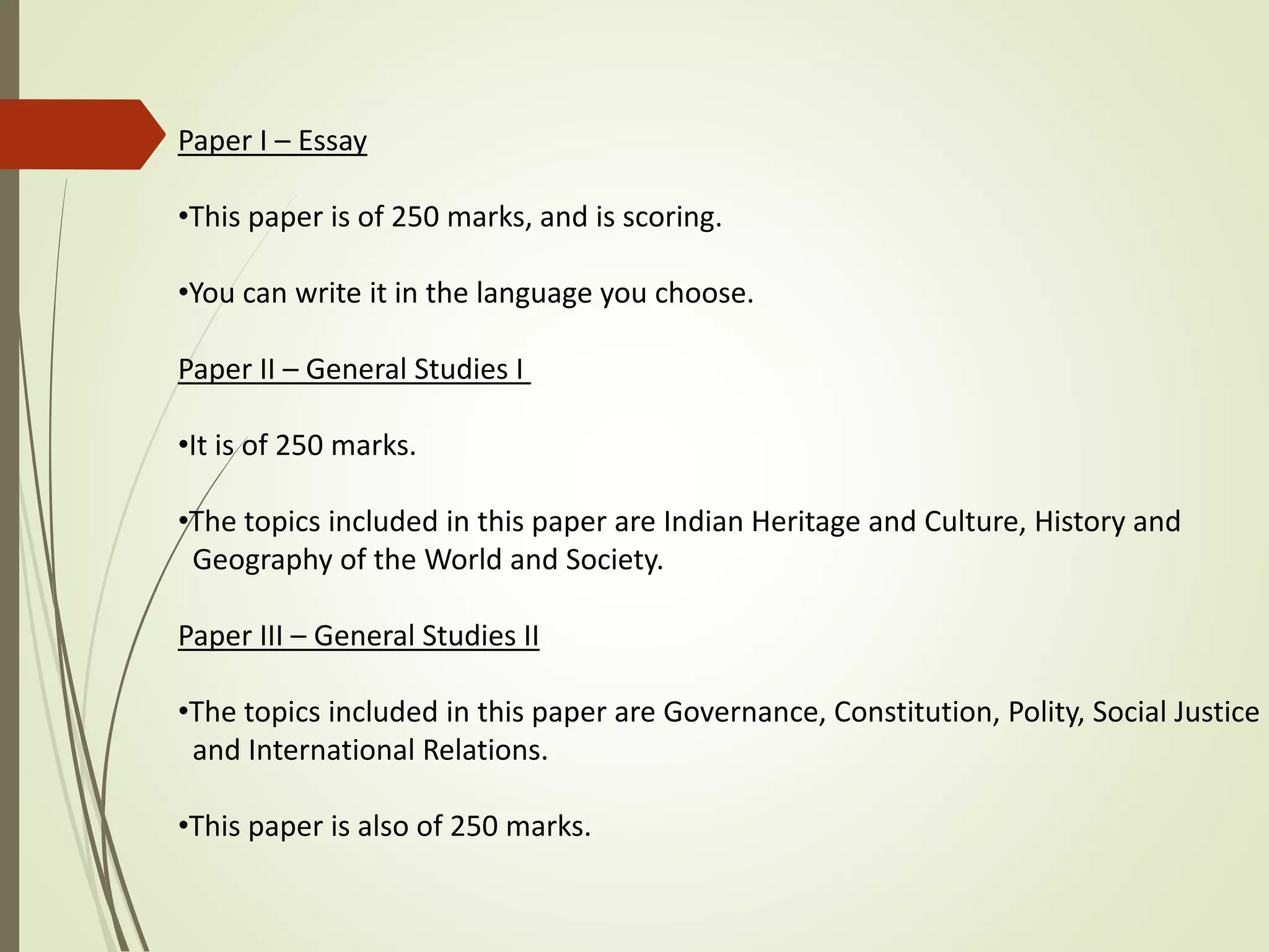 Upsc Exam Details
