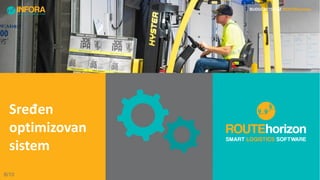 Sređen
optimizovan
sistem
8/10
BUDUĆNOST UZ ROUTEhorizon
 