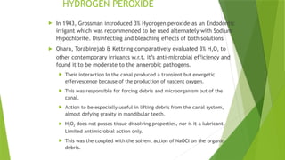 H2o2 Irrigant Comprehensive Overview of Root Canal Irrigation and Irrigants in ...