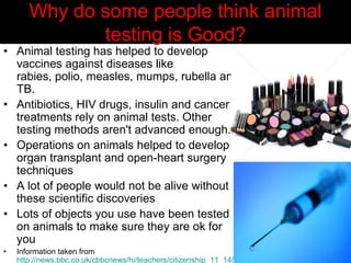 Animal testing | PPTX