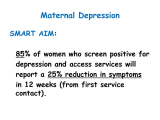 Improving Maternal and Child Outcomes: Focus on Maternal Depression | PDF
