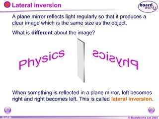 Mirror Model Inversion 8 k light (boardworks) | PPT