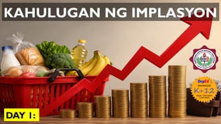 KAHULUGAN NG IMPLASYON
DAY 1:
 
