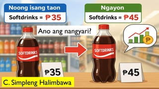 C. Simpleng Halimbawa
Ano ang nangyari?
 