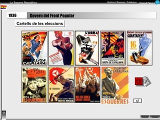 @ 1936 11 Govern del Front Popular Cartells de les eleccions 