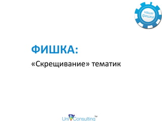 ФИШКА:		
«Скрещивание»	тематик	
 