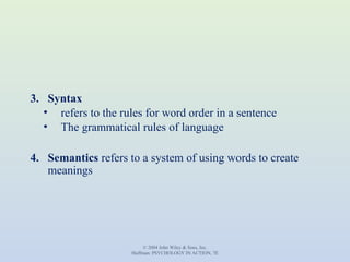 Syntax Psychology Example Psychology and Counselling LANGUAGE & THOUGHT.ppt