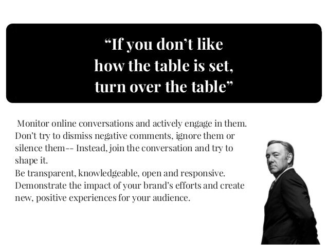 8 lessons about social media strategy from Frank Underwood 8 lessons about social media strategy from Frank Underwood