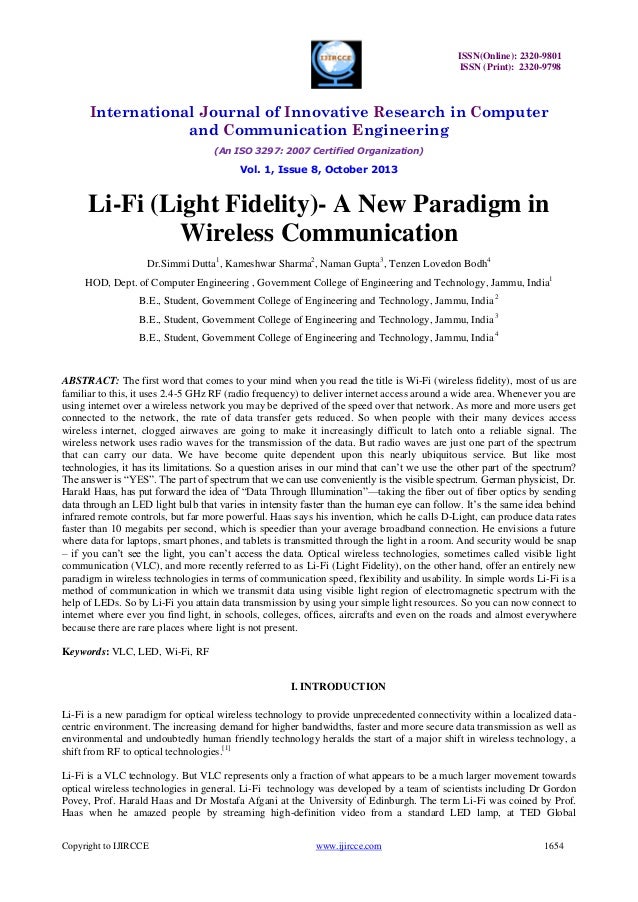 Lifi technology ppt image
