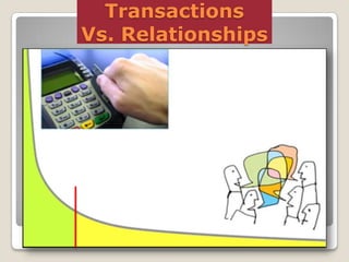 Transactions
Vs. Relationships

 