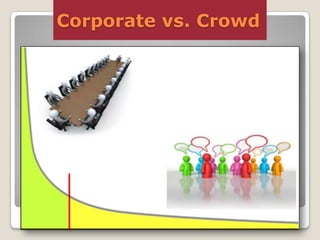 Corporate vs. Crowd

 
