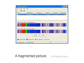A fragmented picture The State of play ...
 