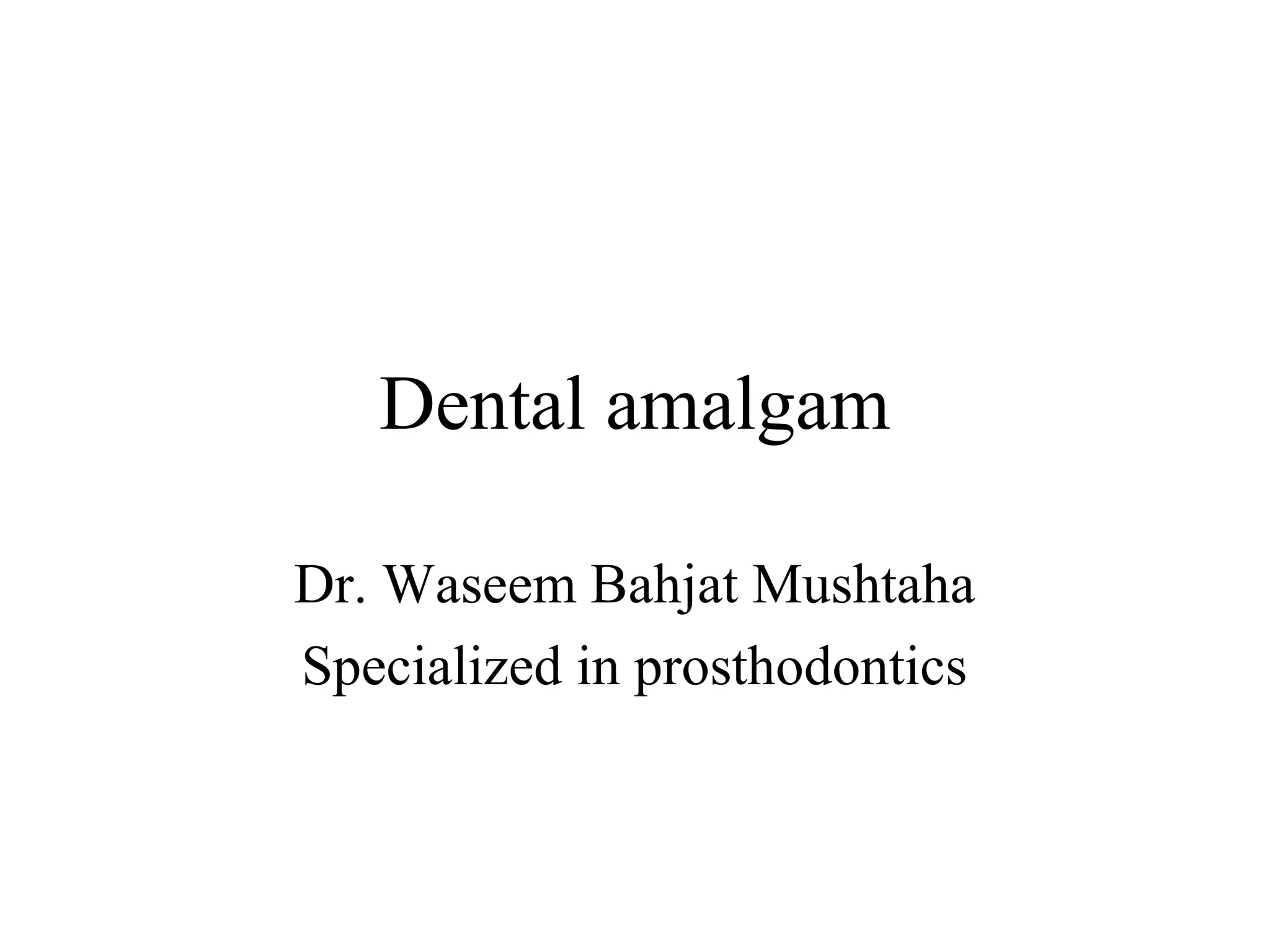 Amalgam PPT