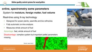 Sistema de control online de calidad de pellets de madera