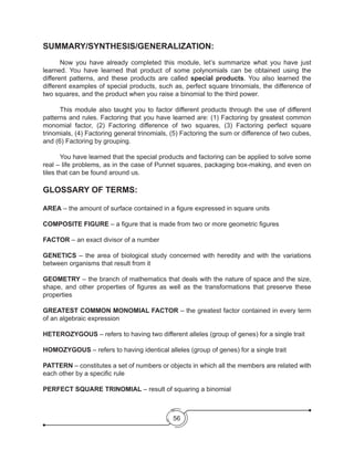 Grade 8 Learning Module in Math - Complete | PDF