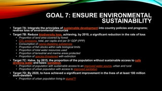 8 Millennium Development Goals (MDG) | PPTX