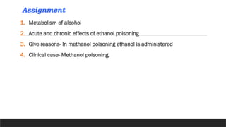 Comprehensive Overview of Alcohol Metabolism and Its Clinical ...