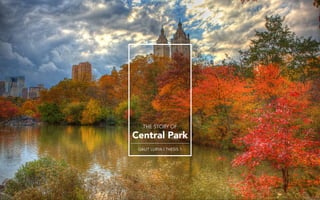 THE STORY OF
Central Park
GALIT LURYA | THESIS 1
Anezka Sebek & Barbara Morris
 