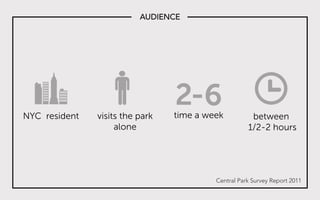Central Park Survey Report 2011
AUDIENCE
 